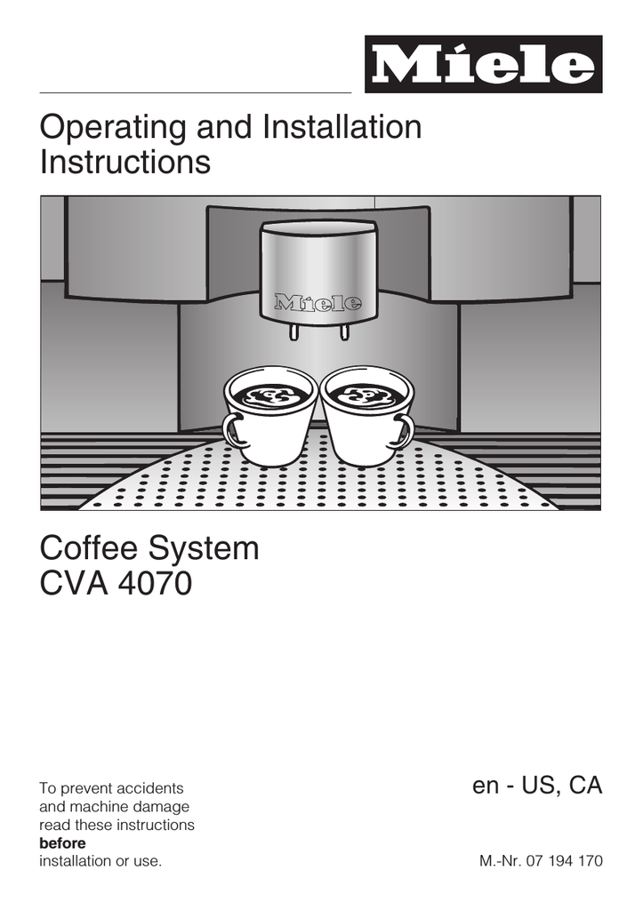 miele cva 4062 manual