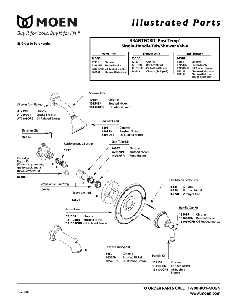 Moen T2152 User manual Manualzz