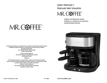 Mr. Coffee BVMC-ECM22 User's Manual | Manualzz