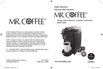 Mr. Coffee Single Serve K-Cup Brewing System,Black (BVMC-SC500) - Used 