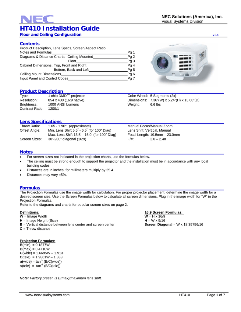 Nec Ht410 User S Manual Manualzz Com