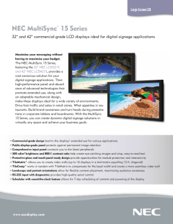 NEC LCD3215 - User manual | manualzz.com