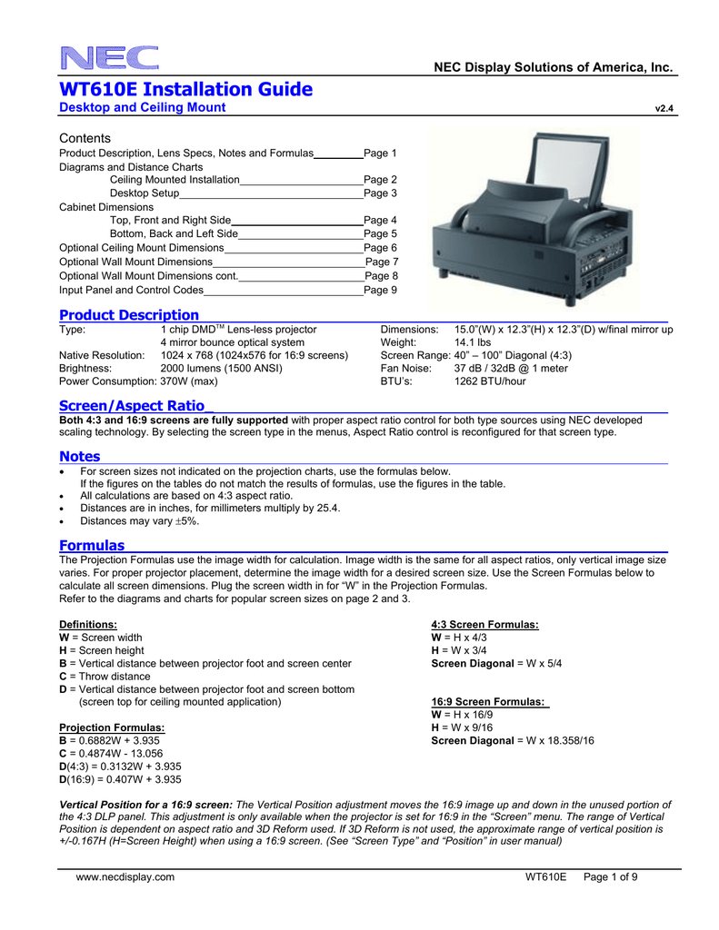 Nec Wt610e User S Manual Manualzz Com