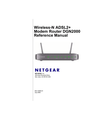 Netgear DGN2000 Reference Manual | Manualzz