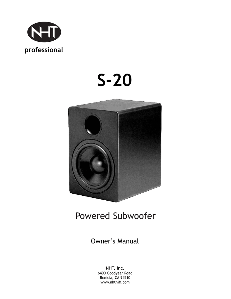 nht sw10 powered subwoofer