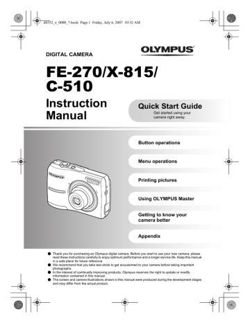 Olympus C-510 User's Manual | Manualzz