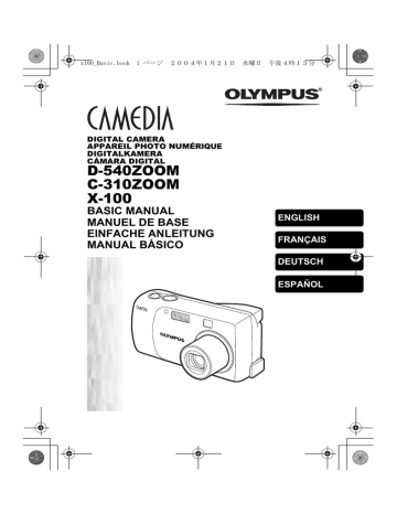 Olympus C-310, Camedia X-100, D-540, Camedia D-540 Zoom, Camedia C-310 ...