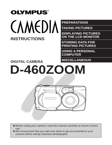 Olympus D-460 Operating Instructions | Manualzz