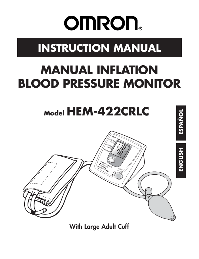 Omron Automatic Blood Pressure Monitor With Large Cuff HEM-712CLC