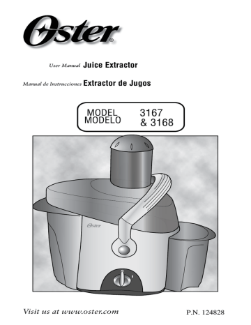 Oster 003167-000-000 - Juice Extractor Instruction Manual | Manualzz