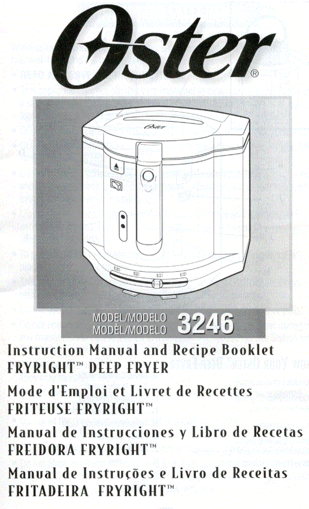 Oster 3246 Manual de usuario Manualzz