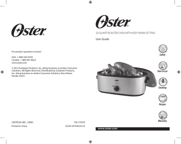Oster Roaster Oven Manualnull
