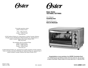  Oster TSSTTVFDXL Manual French Door Oven, Stainless