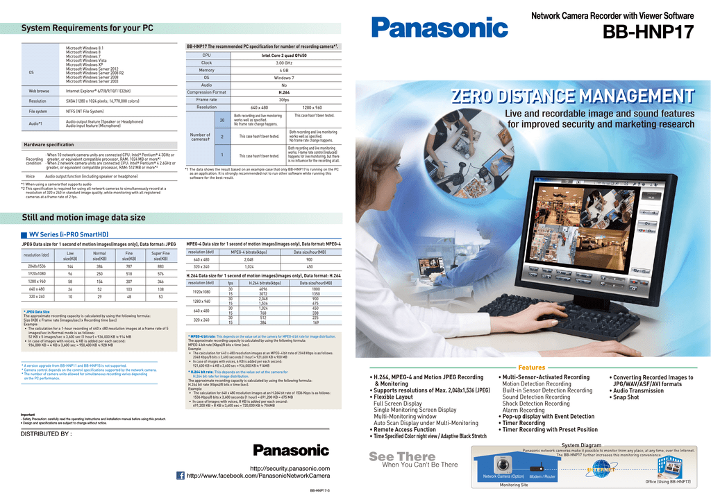 Panasonic BB-HNP17 Brochure - Manualzz