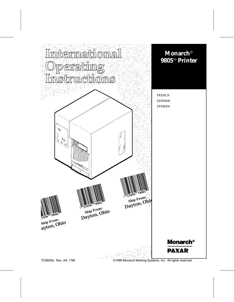 MONARCH 9805 WINDOWS 8 DRIVERS DOWNLOAD (2019) DOWNLOAD DRIVER: MONARCH 9805