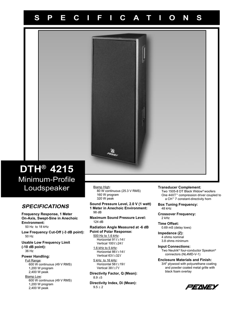 peavey dth 4