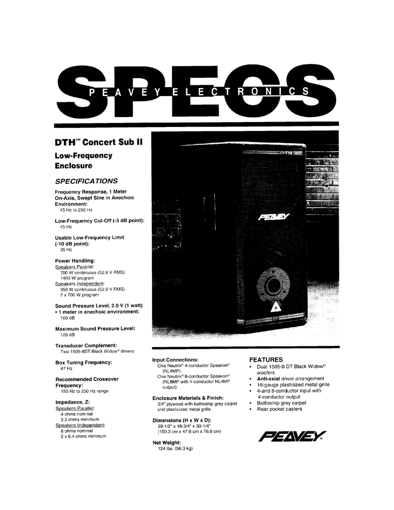 peavey dth 4