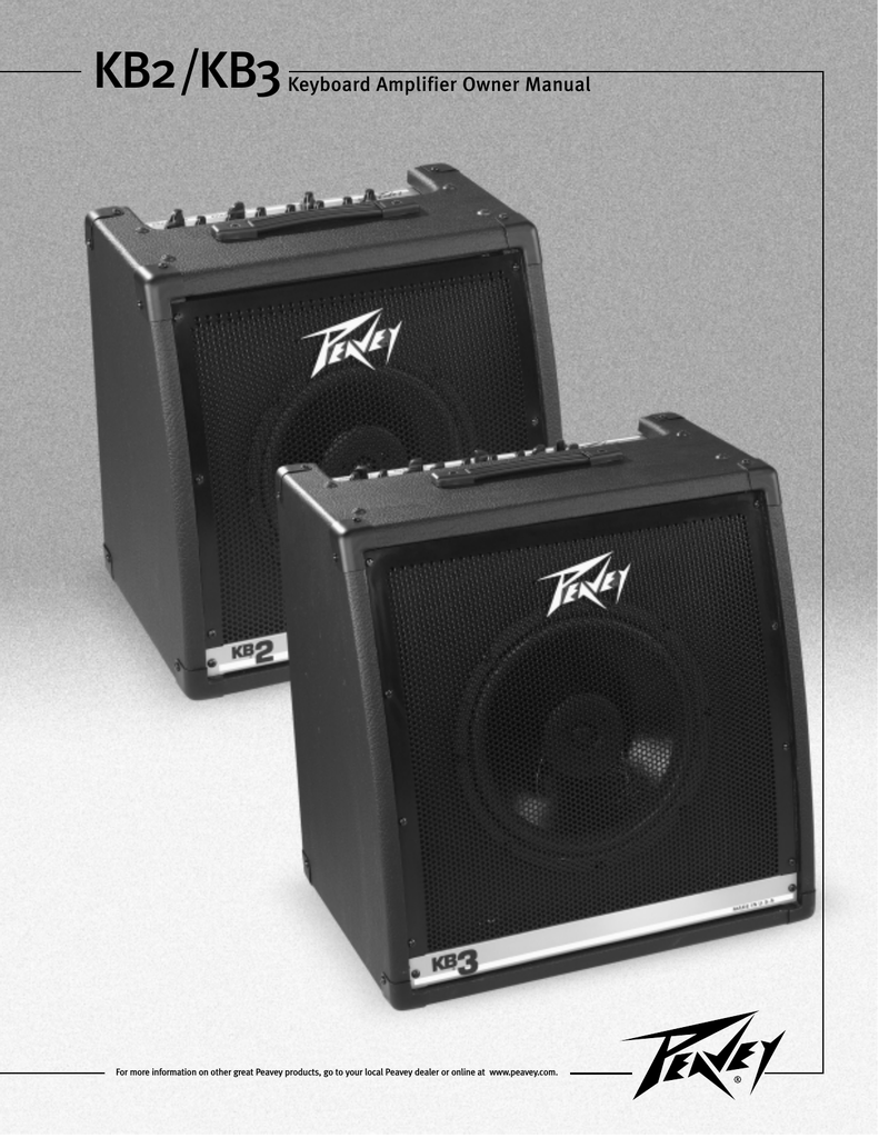 Peavey KB3, KB2 Manual de usuario | Manualzz