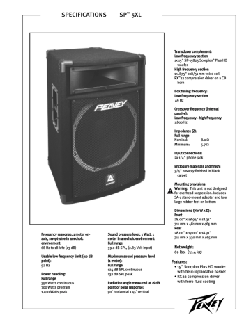 peavey sp 7x