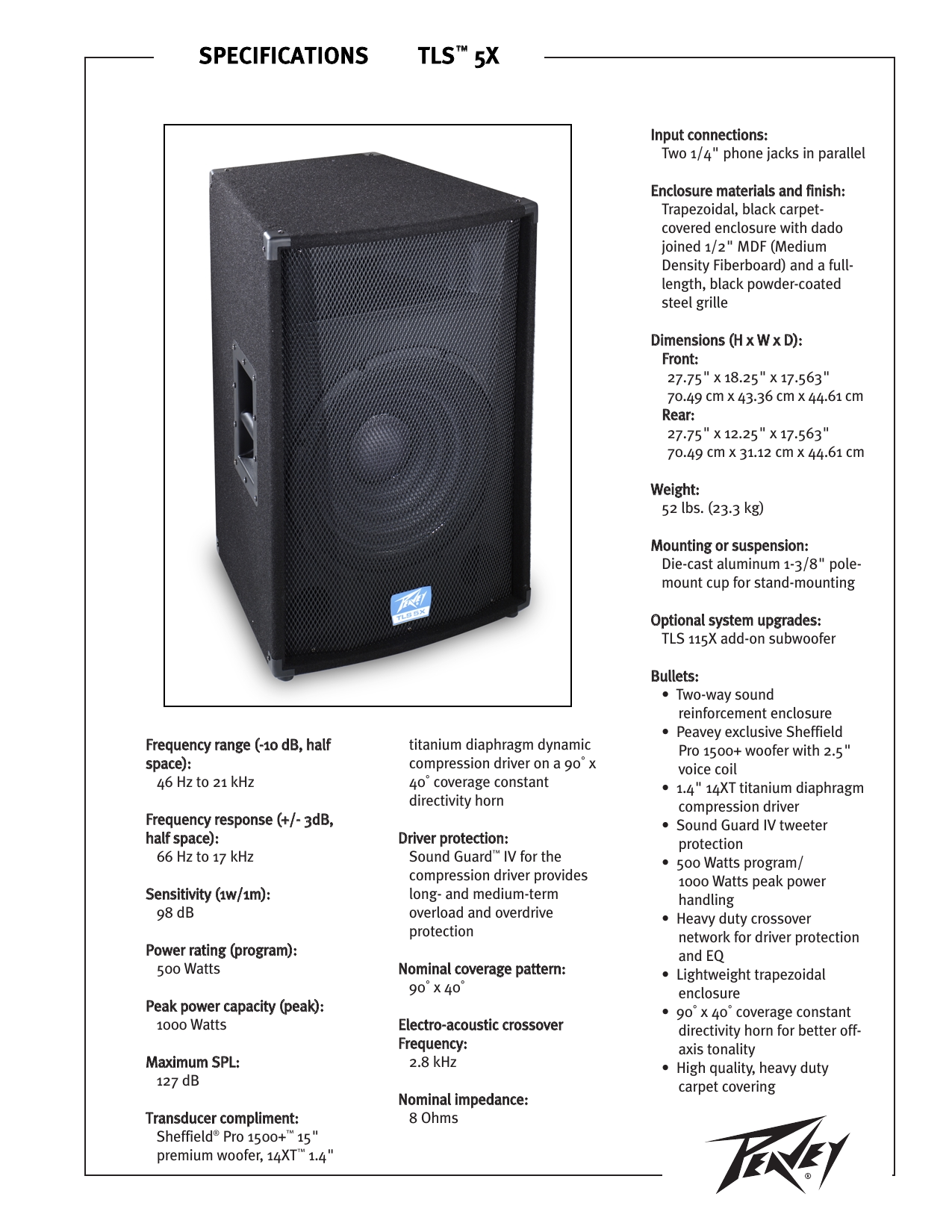 peavey 112 tls