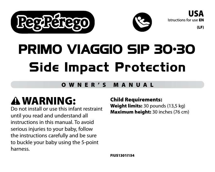 Peg Perego Primo Viaggio Sip 30 User Manual Manualzz - Peg Perego Booklet Car Seat Installation Instructions