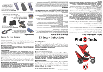 Phil Teds E3 User Manual Manualzz