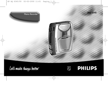 Philips AQ6345/00 Brugermanual | Manualzz