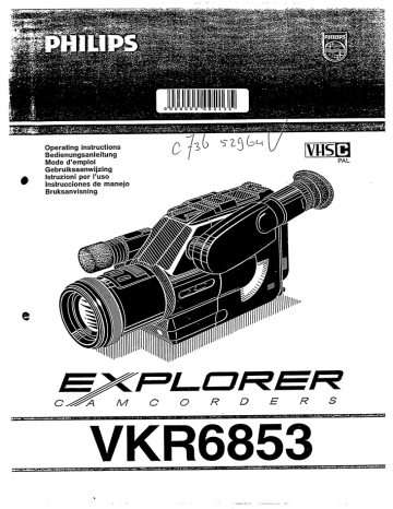 Philips Explorer VKR6853 User's Manual | Manualzz