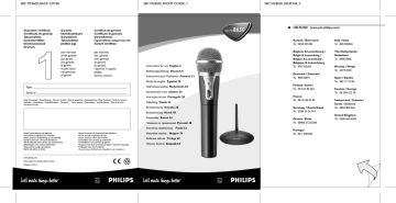Philips SBCMC8650/00, SBC MC8650 Manuel utilisateur | Manualzz