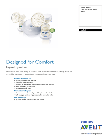 Philips SCF304/02 User's Manual | Manualzz