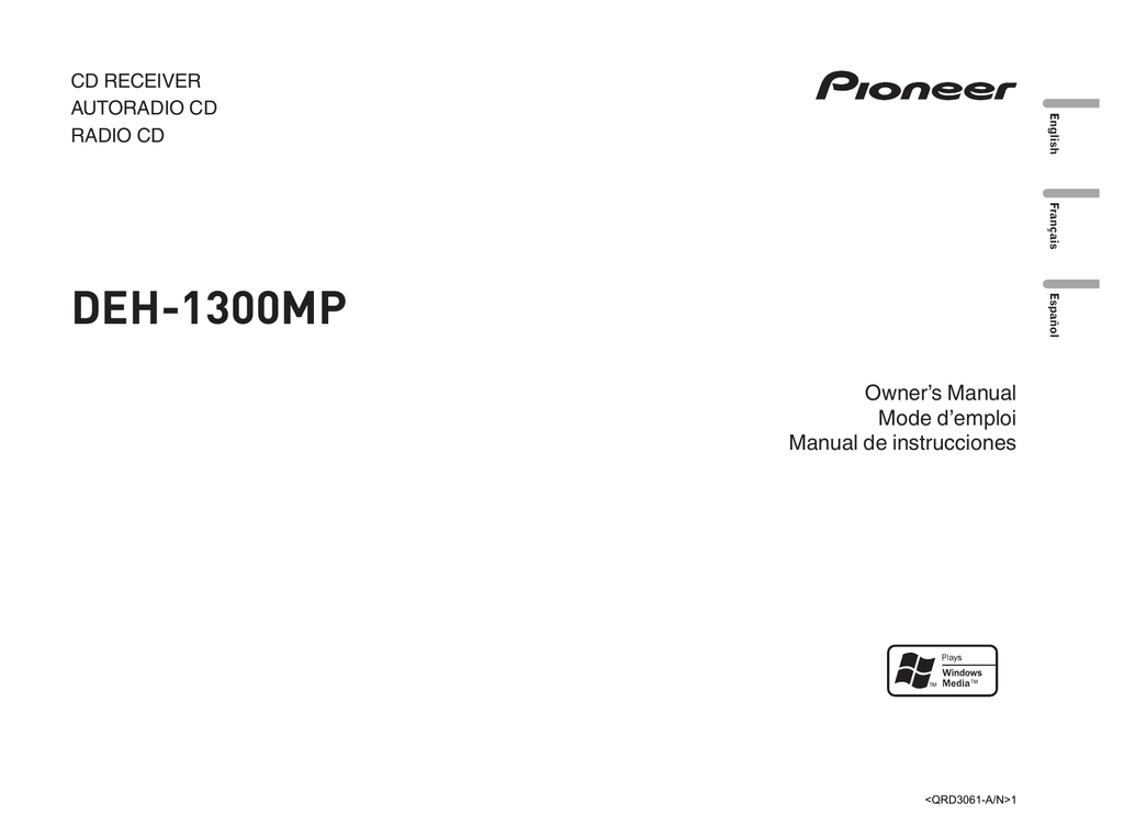 Магнитола pioneer deh 1300mp инструкция