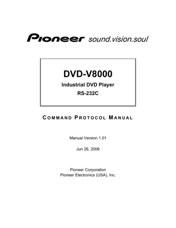 Pioneer Dvd V8000 User Manual Manualzz