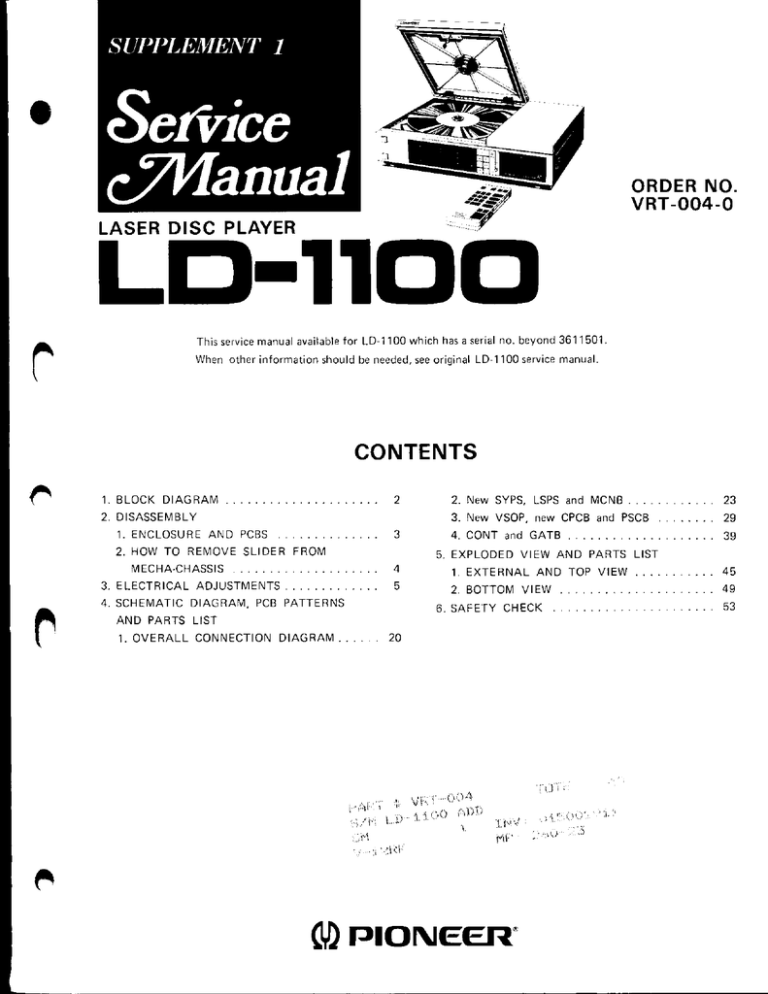 Pioneer Ld 1100 User Manual Manualzz