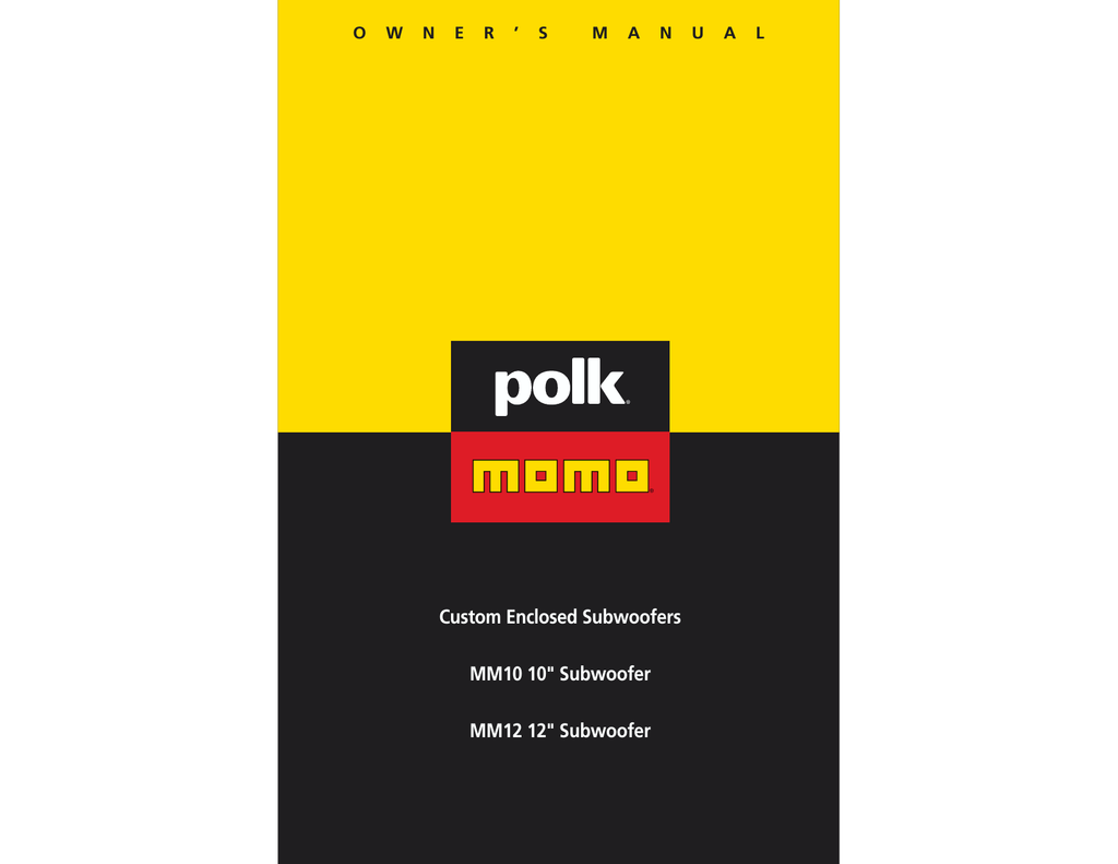 Polk hot sale momo mm10