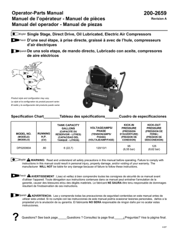 Powermate DP0200604 Parts list | Manualzz