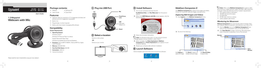 Gigaware camera driver windows 10