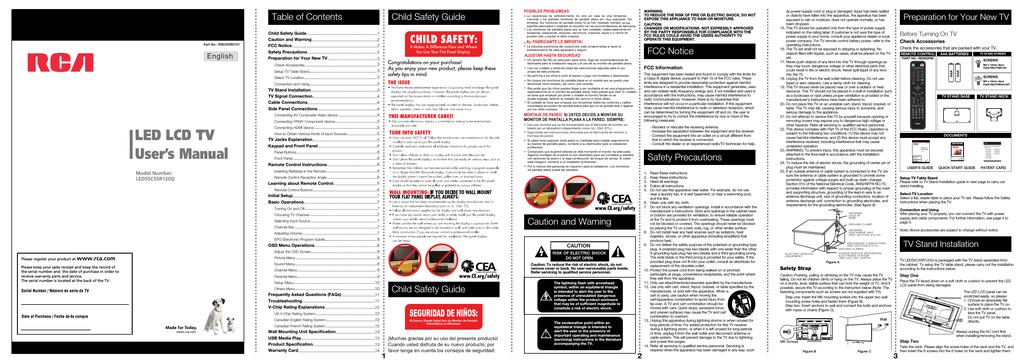 RCA LED55C55R120Q User manual | Manualzz