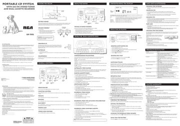 RCA RP-7953 User's Manual | Manualzz