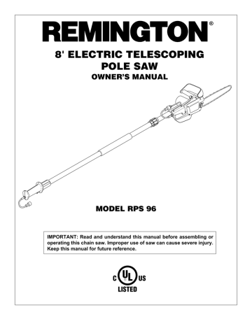 Remington RPS96 Owner's Manual | Manualzz