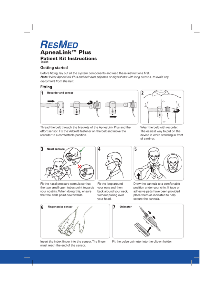 ResMed Sleep Apnea Machine ApneaLink Plus User manual Manualzz