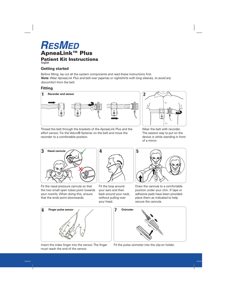 Resmed apnealink air instructions