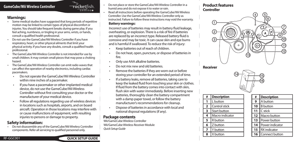 rocketfish gamecube controller