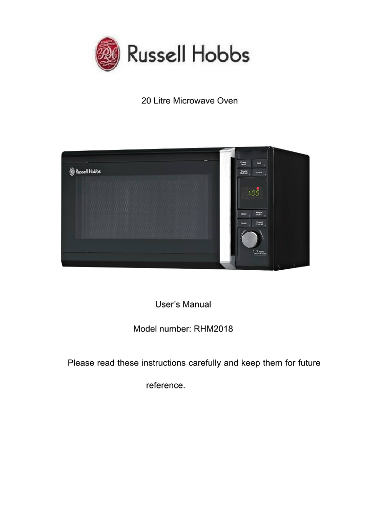 russell hobbs combination microwave oven and grill instructions