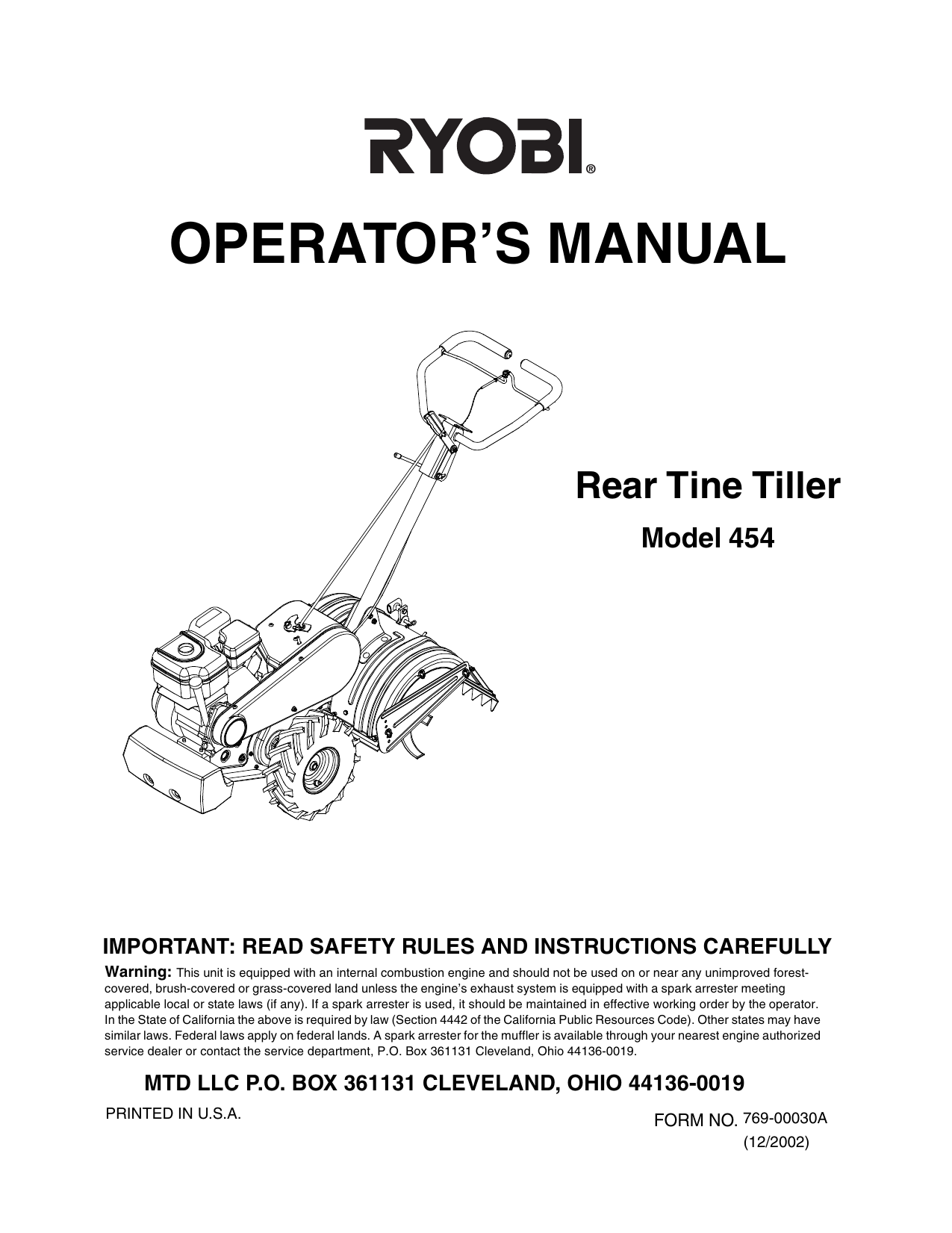 Ryobi 410r Tiller Fuel Line Diagram General Wiring Diagram