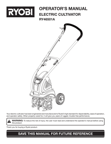 Ryobi Outdoor RY46501A Operator’s manual | Manualzz