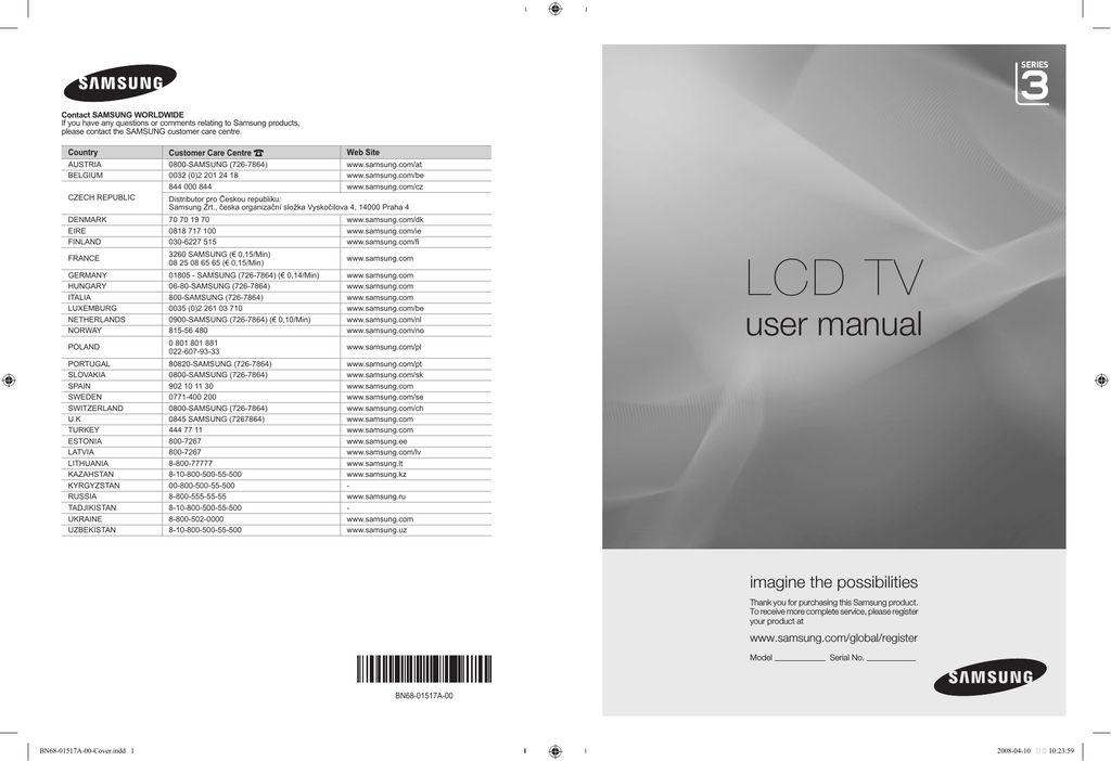 Bruksanvisning samsung tv Bruksanvisning samsung tv