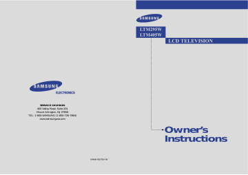 Samsung LTM295W User manual | Manualzz