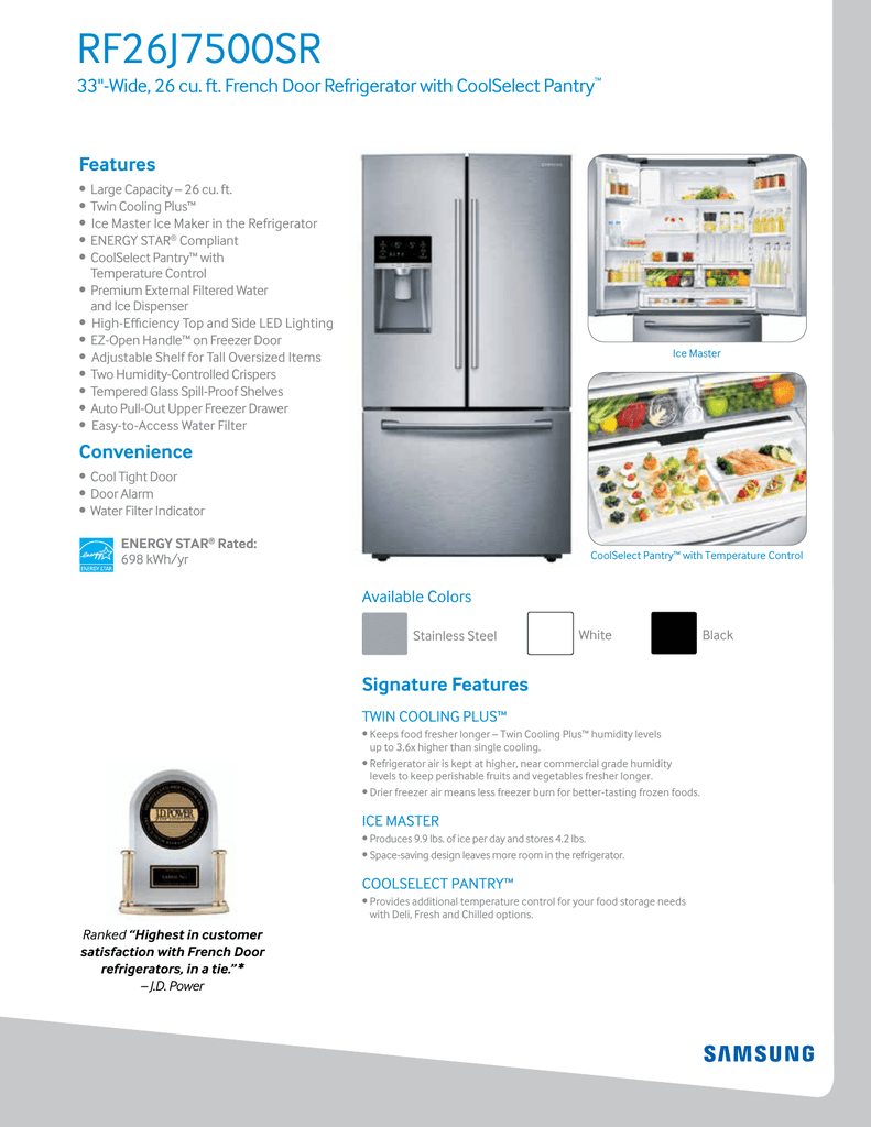 samsung model rf26j7500sr