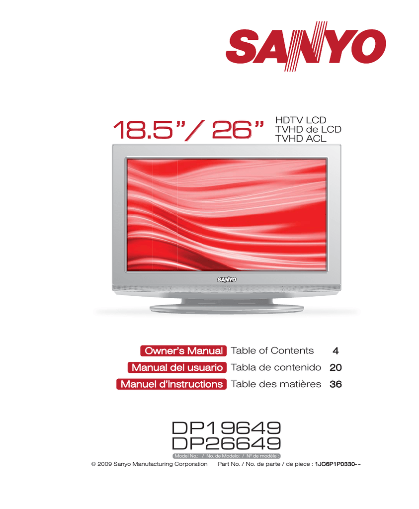 sanyo tv serial number