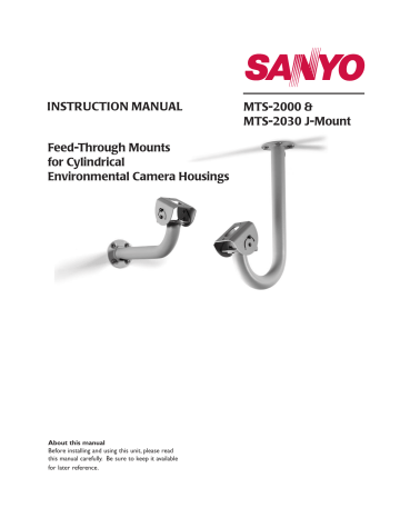 Sanyo MTS-2000 User's Manual | Manualzz